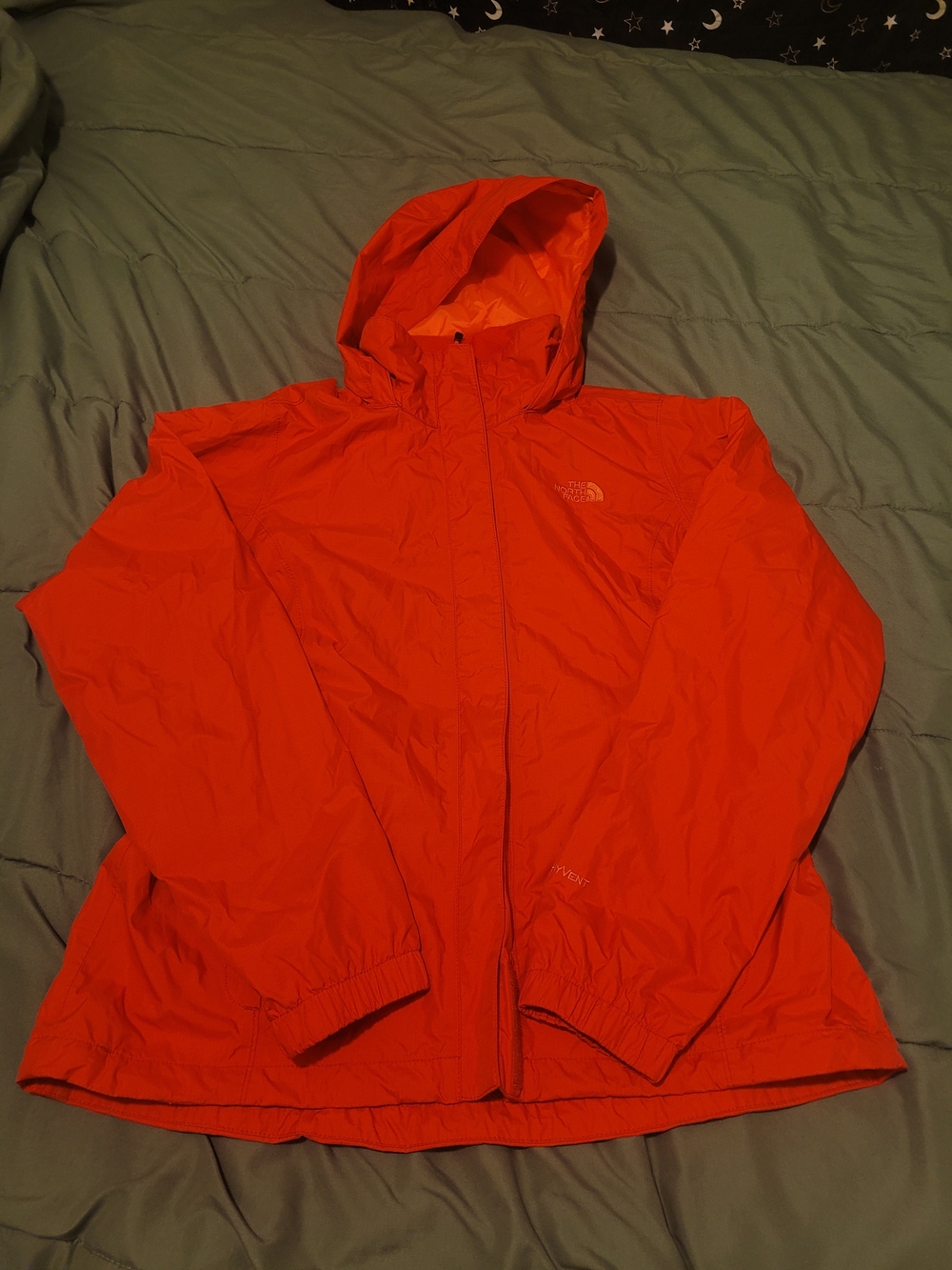 The North Face Orange Hooded Shell Jacket